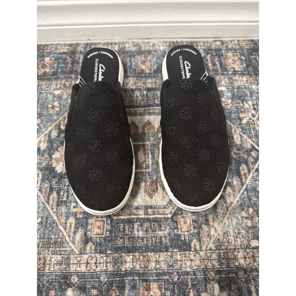 Clarks‎ Breeze Shore Mule, Black Floral, Medium (2445) New Women’s 7.5